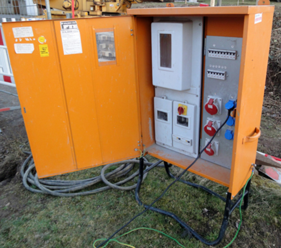 Baustromkasten bei Elektrotechnik Gernandt in Eisenach / Neukirchen