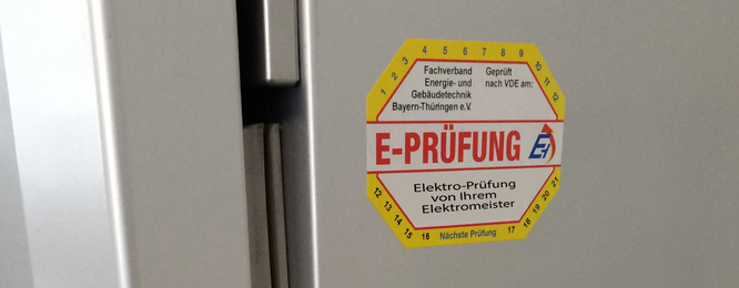Elektroprüfung bei Elektrotechnik Gernandt in Eisenach / Neukirchen